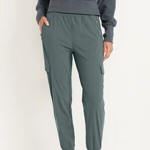 High-Waisted SleekTech Cargo Joggers
